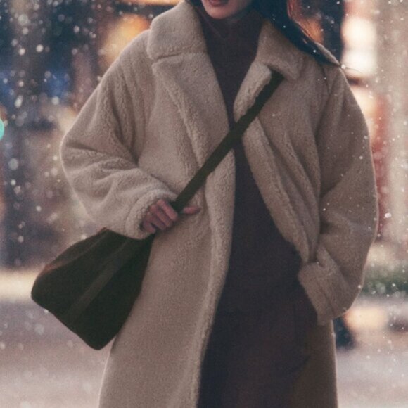 Alo Yoga Oversized Sherpa Trench Chai Latte - Picture 1 of 4